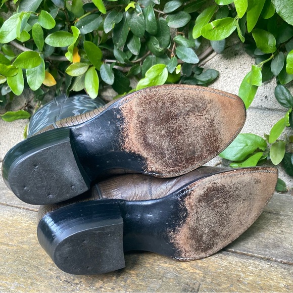 Vintage Leather Cowboy Western Boots - Picture 7 of 15